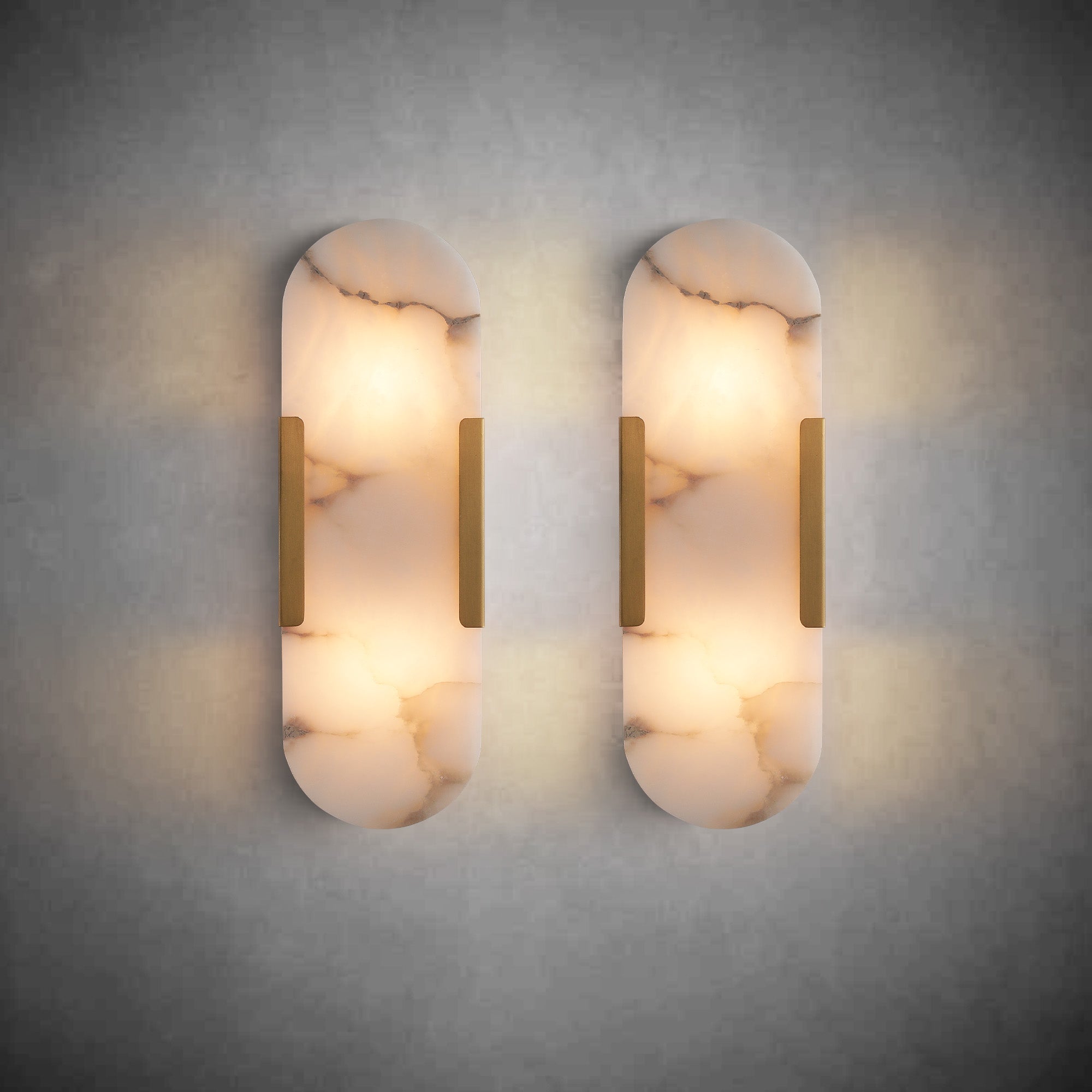 Alabaster Wall lamp Set (2 Pieces)