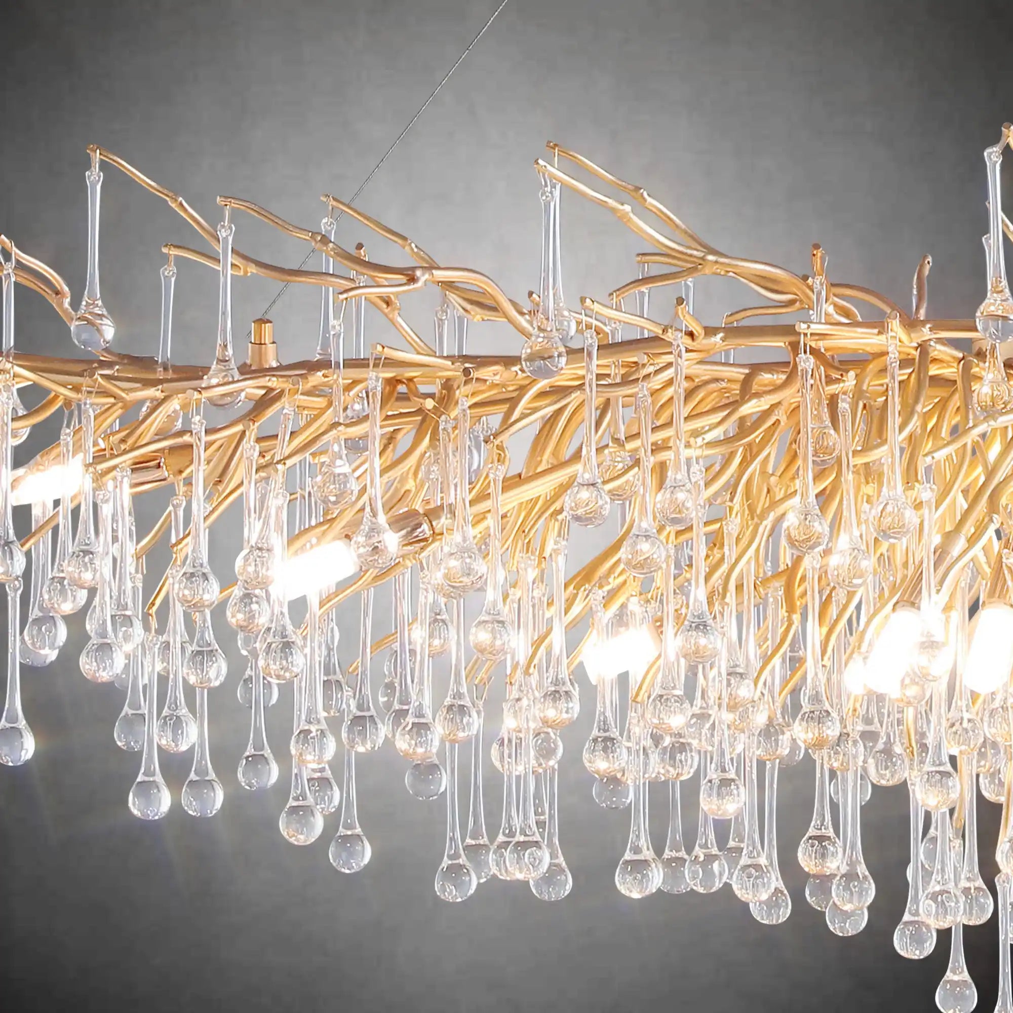 63" Modern Crystal Tree Branch Chandelier with 15 Lights