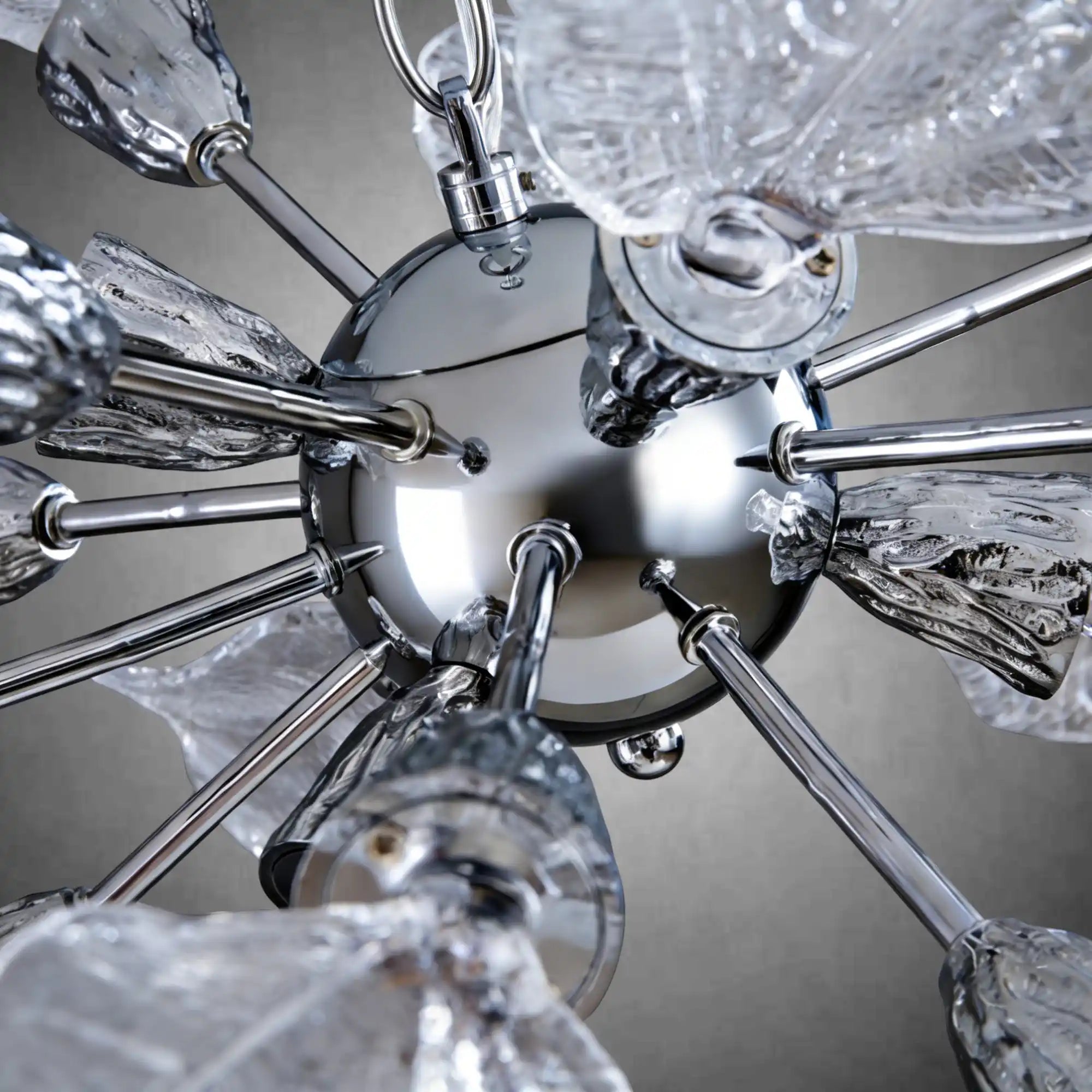Modern Crystal Leaf Chandelier
