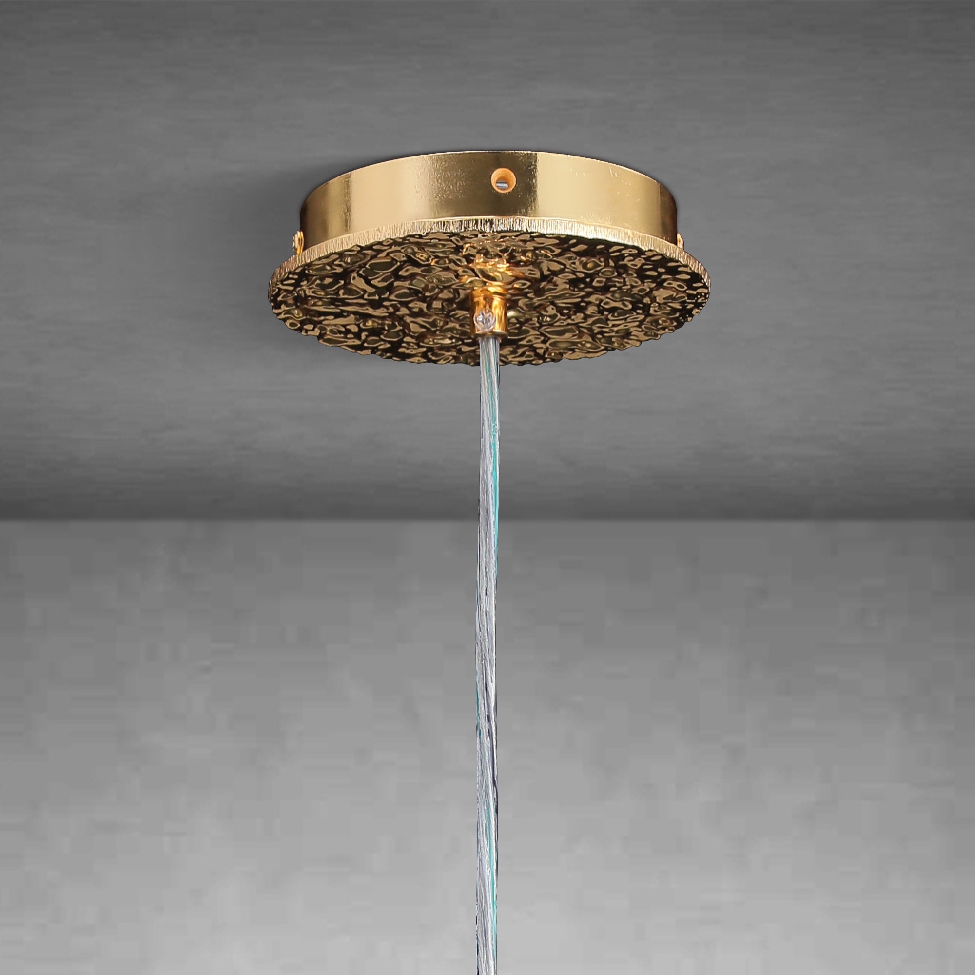 23.6" Modern Gold Tree Branch Crystal Chandelier