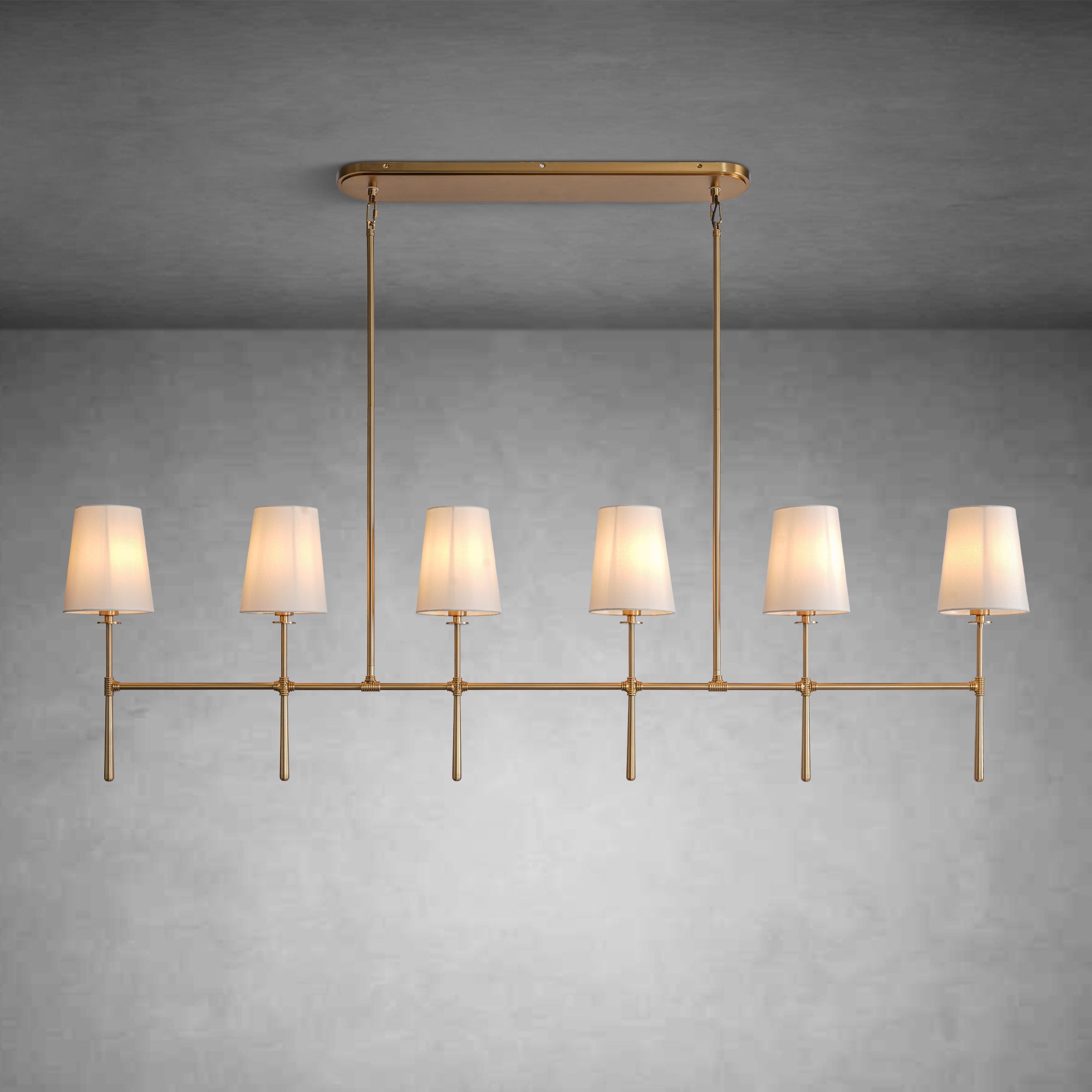 White Fabric Pendant Lamp