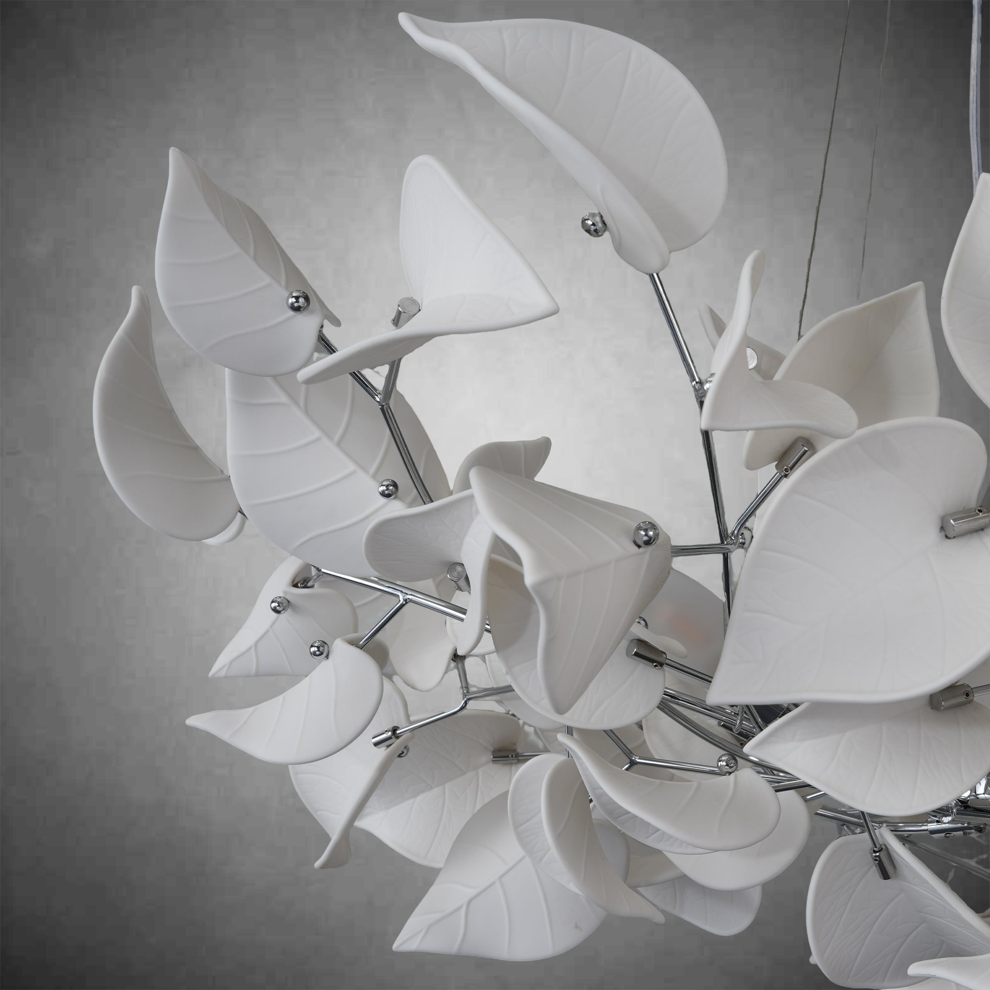 Ceramic Ginkgo Leaf Chandelier