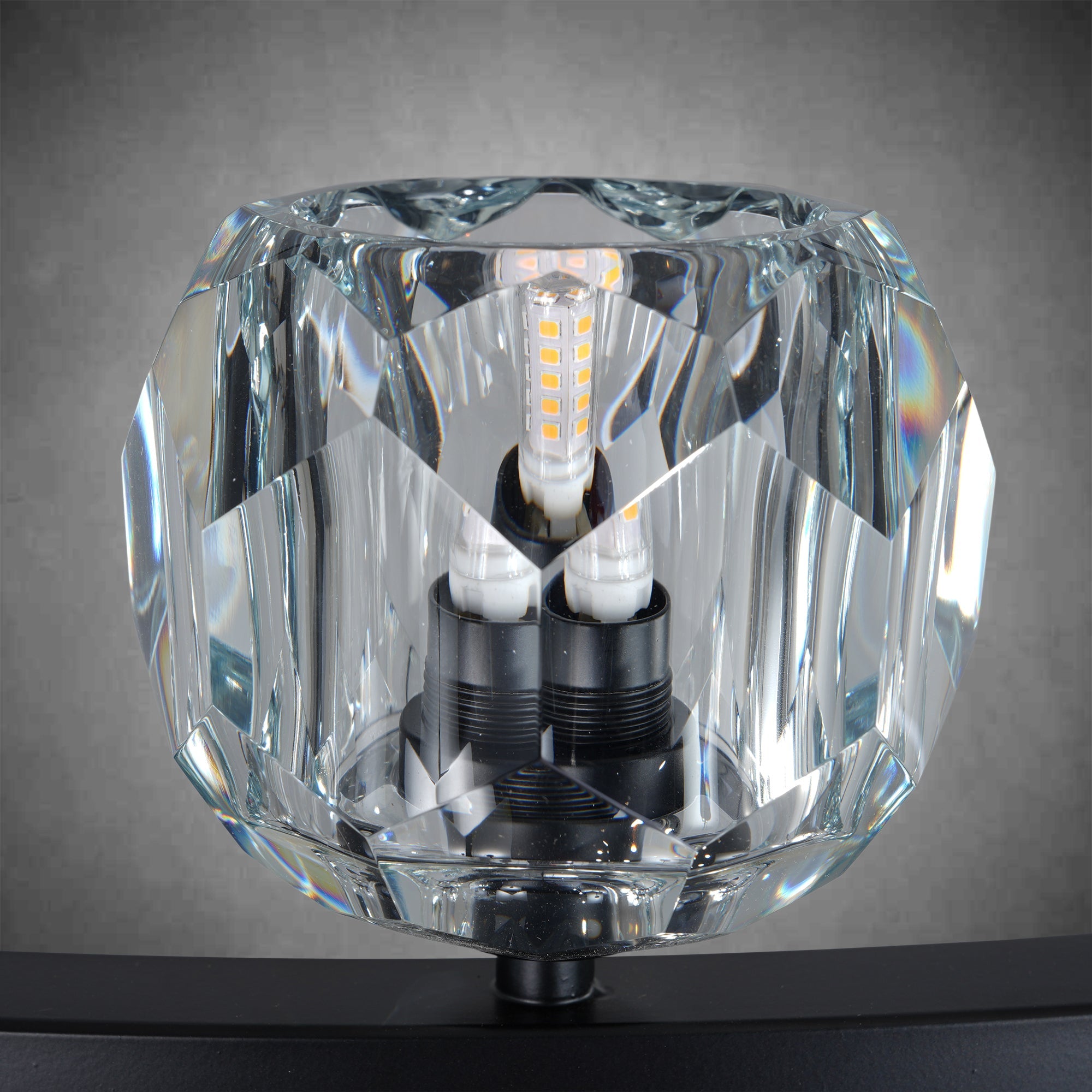 Crystal Chandelier With Carriage Wheel Design