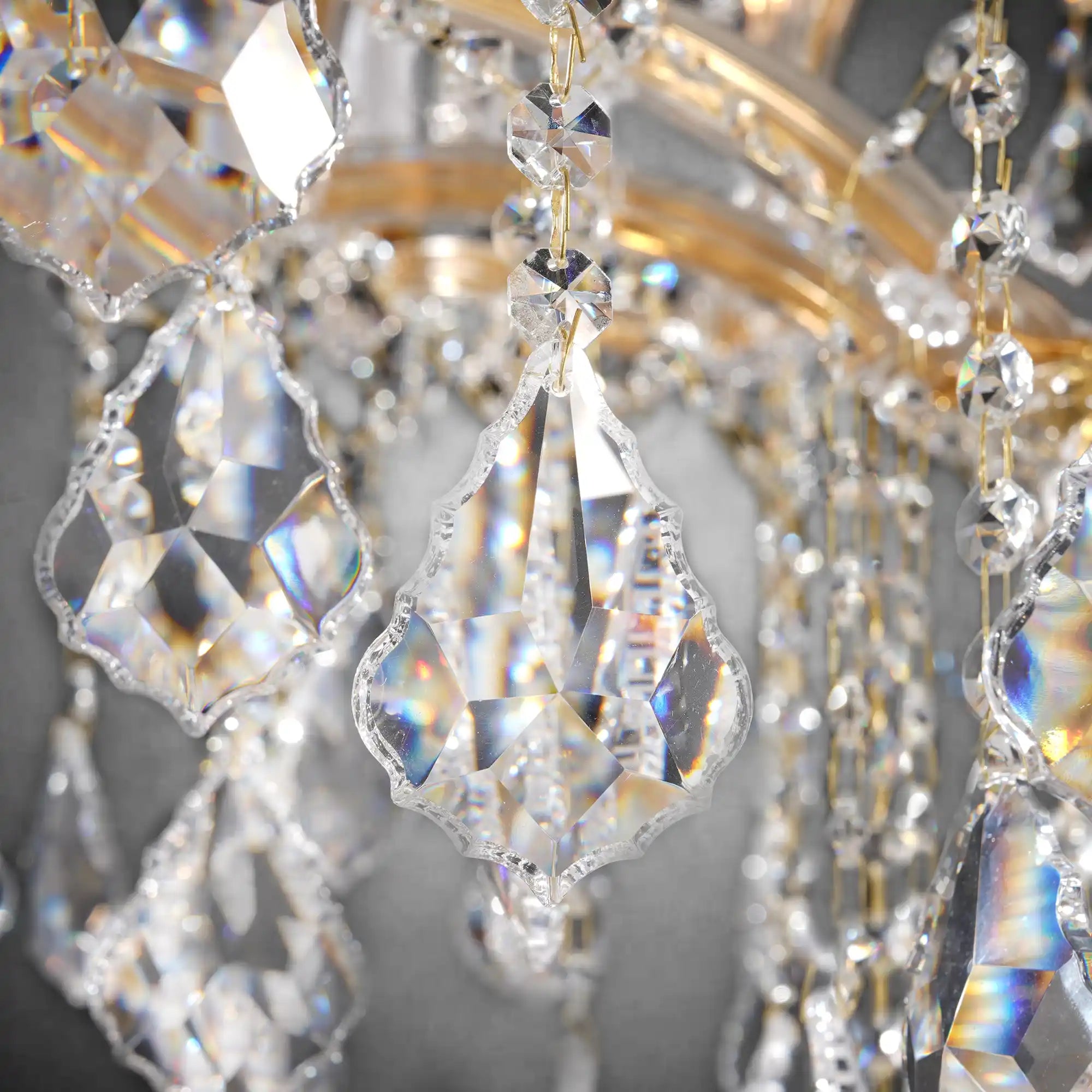 Modern Grand K9 Crystal Chandelier 24/12 Lights Hanging Fixture for High Ceilings