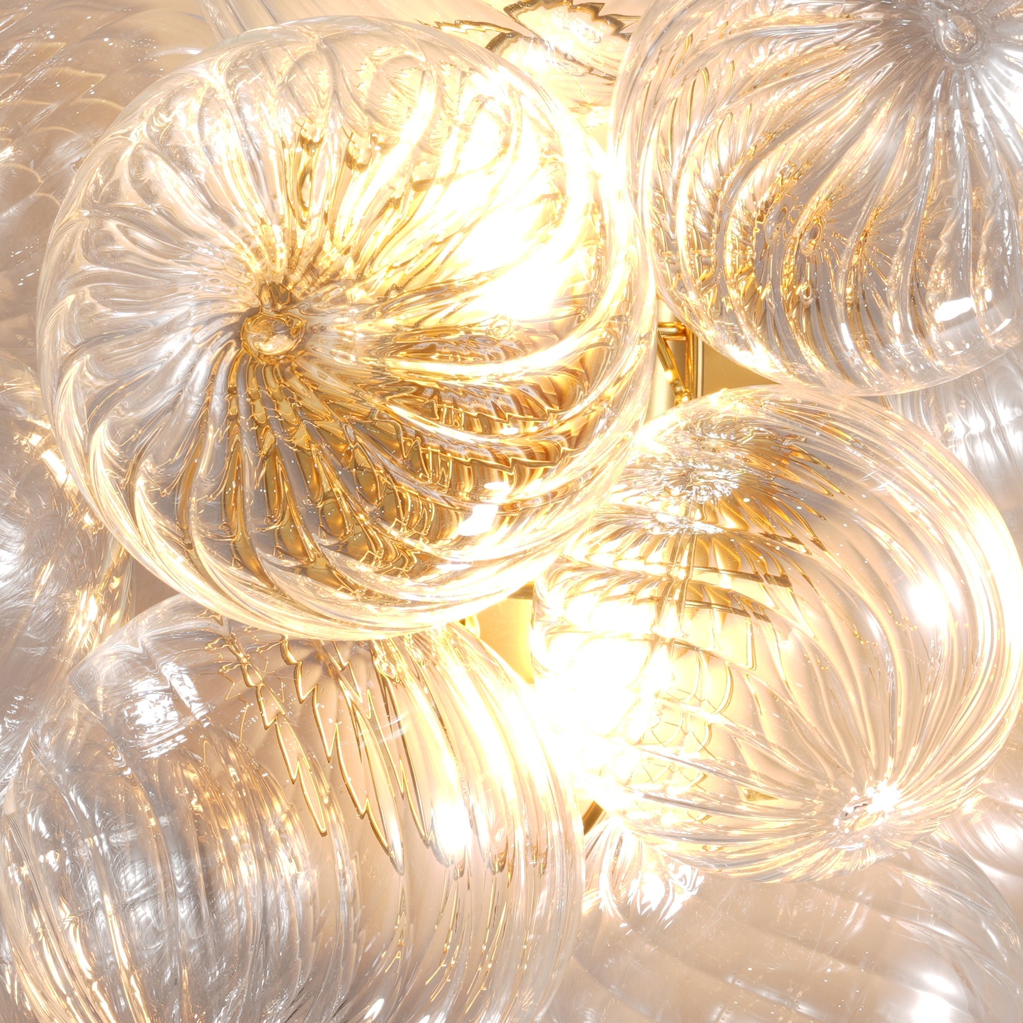 Golden Bubble Wall Lamp 16.9"