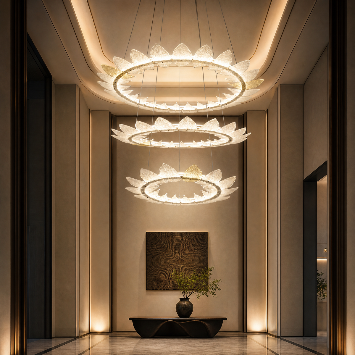 Foyer Large Chandelier in a great room