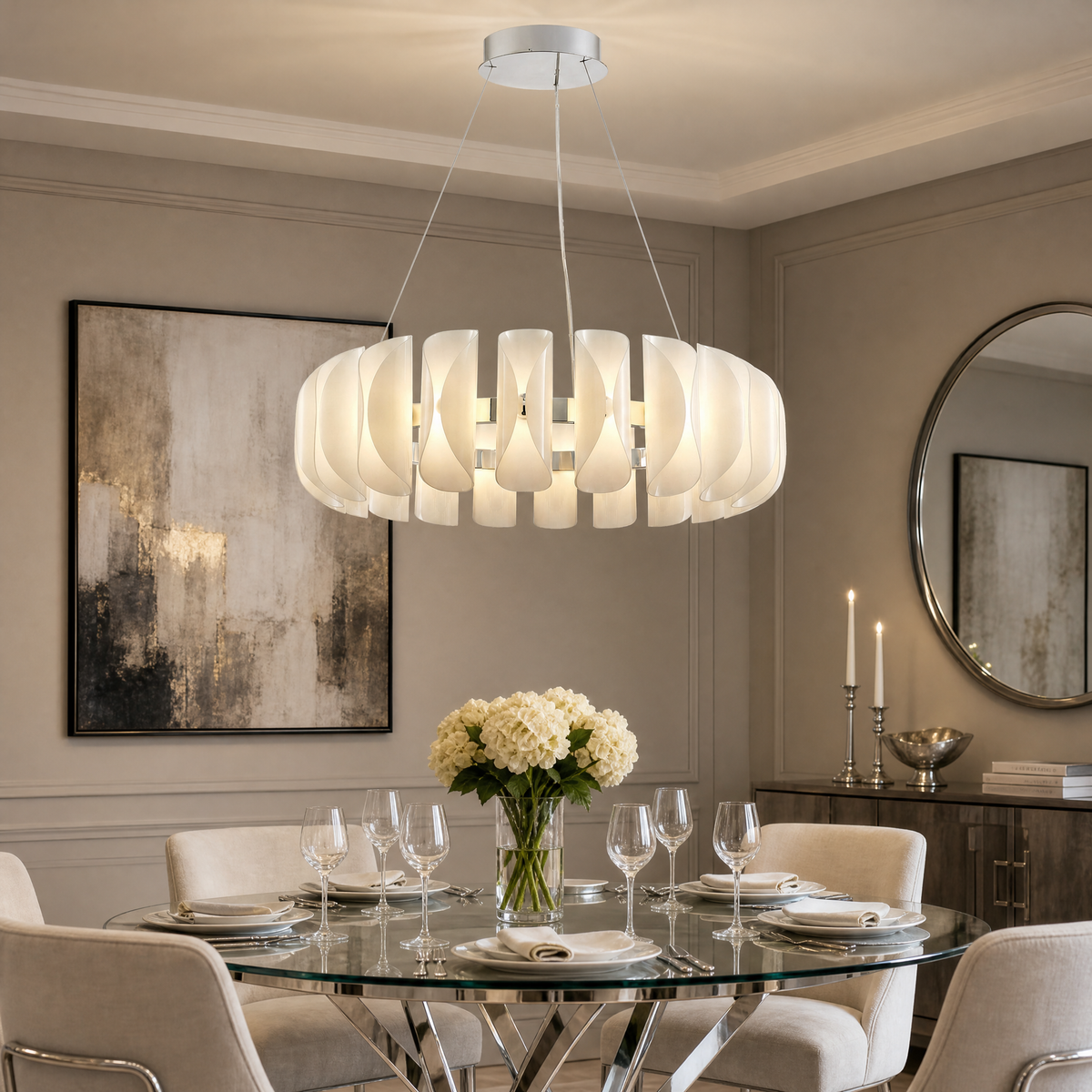 Yiosi Phantom Metal Chandelier 39"