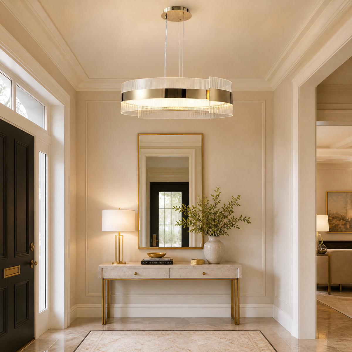 Yiosi Ribbon Round Modern Chandelier