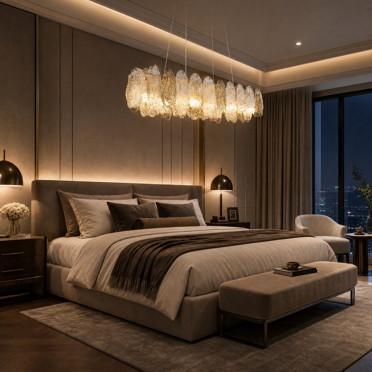 Yiosi Series Glass Chandelier Style R