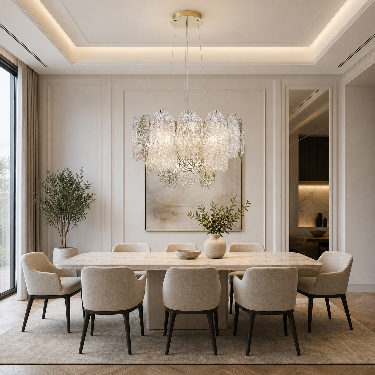 Yiosi Series Glass Chandelier Style R