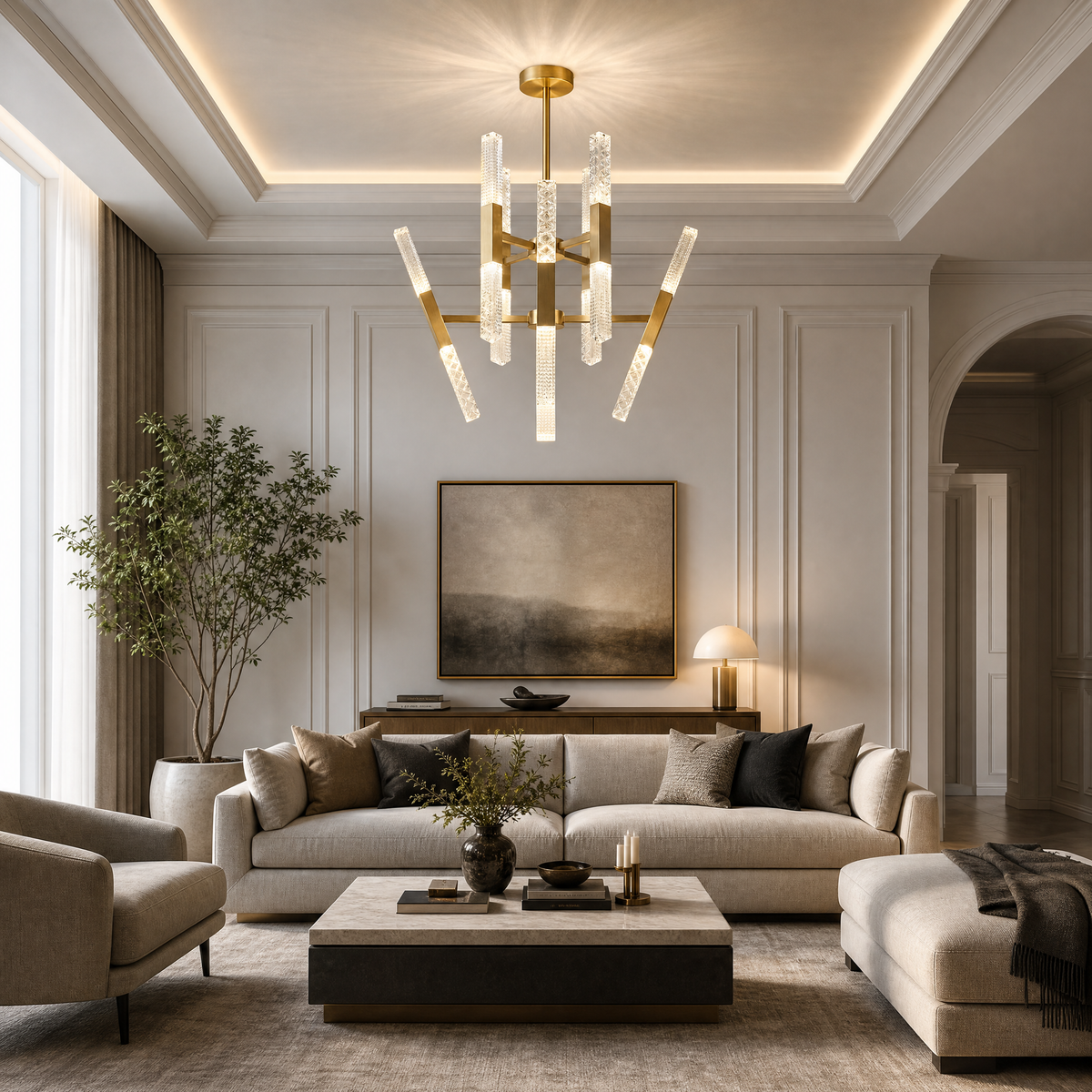 Yiosi Series Glass Pendant Light Style E