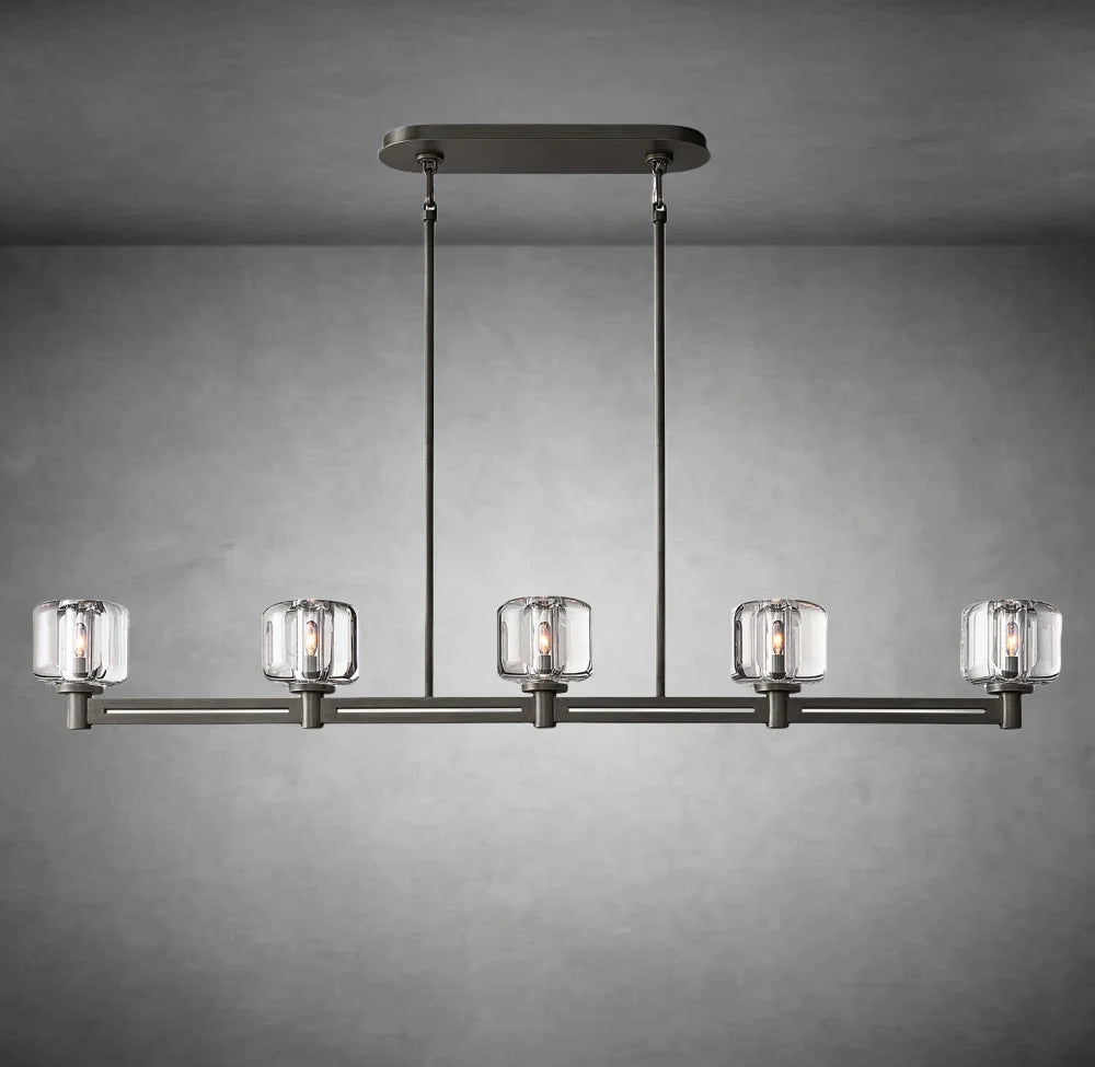 Maelis Linear Chandelier 54" for Living Room, Bedroom, Dining Table