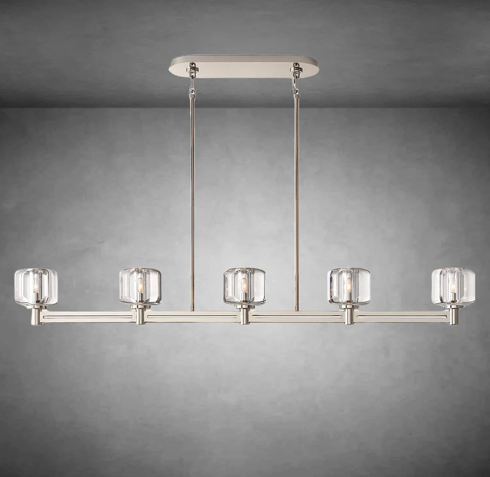 Maelis Linear Chandelier 54" for Living Room, Bedroom, Dining Table