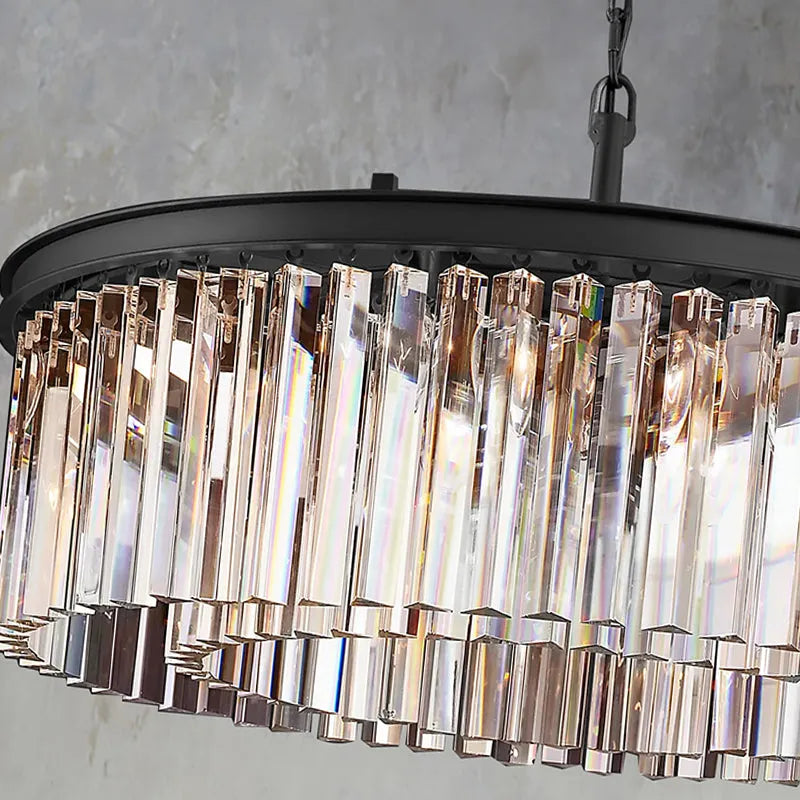 Zestra Crystal Round Chandelier