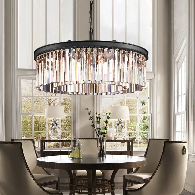 Zestra Crystal Round Chandelier