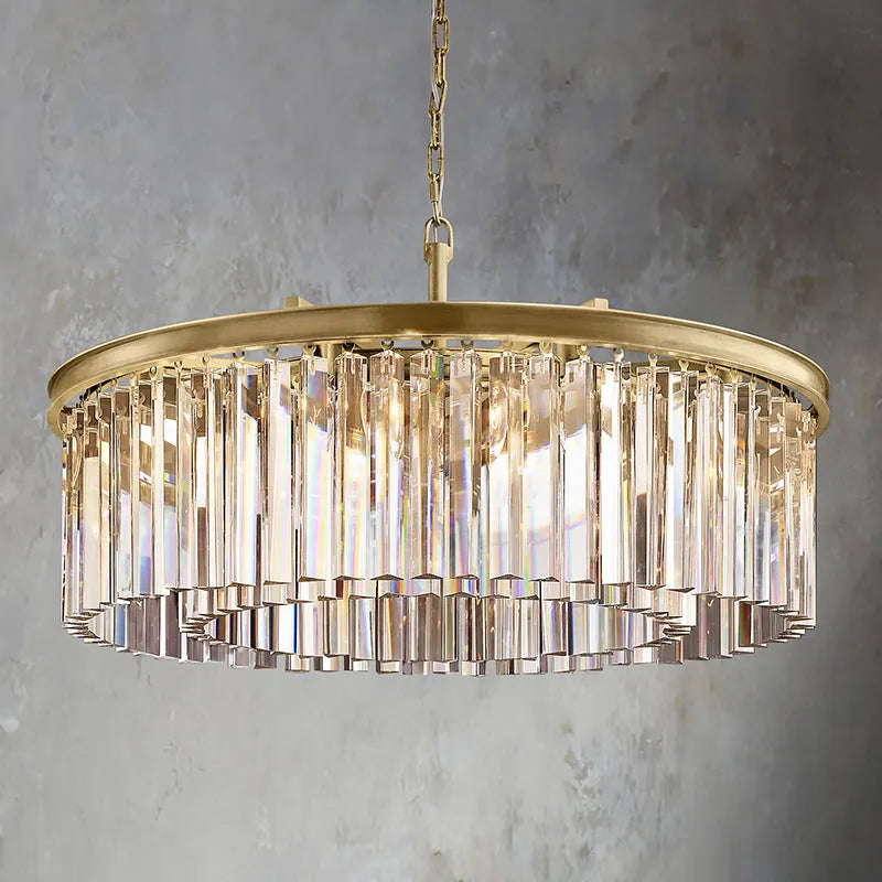 Zestra Crystal Round Chandelier