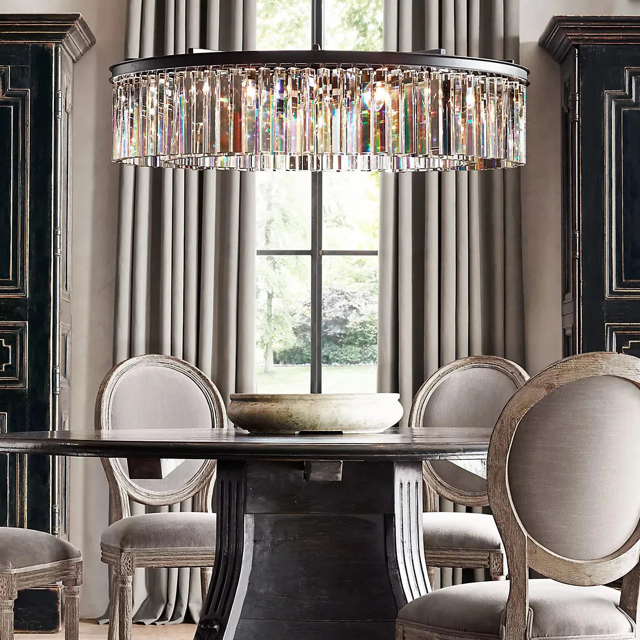 Zestra Crystal Round Chandelier