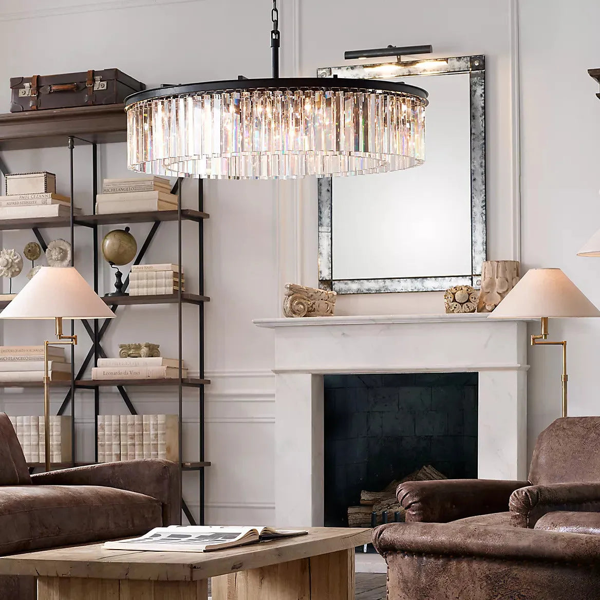 Zestra Crystal Round Chandelier