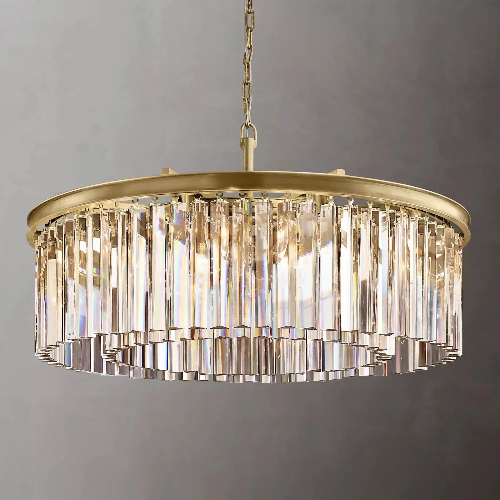 Zestra Crystal Round Chandelier
