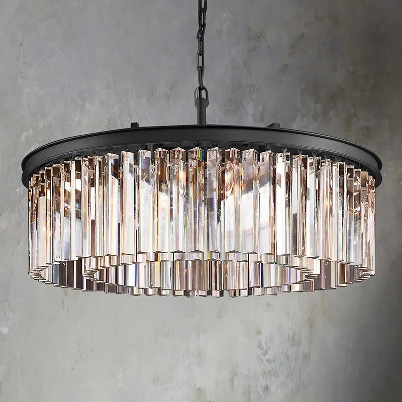 Zestra Crystal Round Chandelier