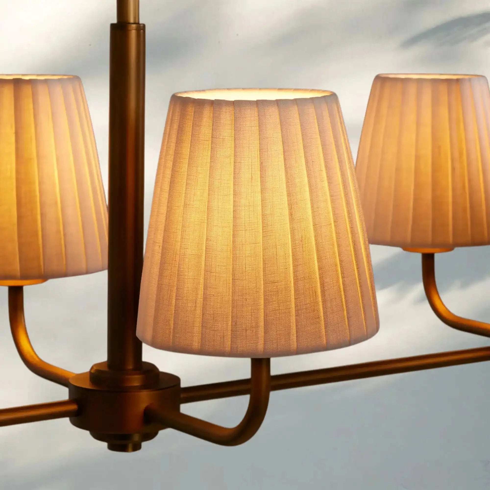 Adria Linear Chandelier in bronze - dining room lighting