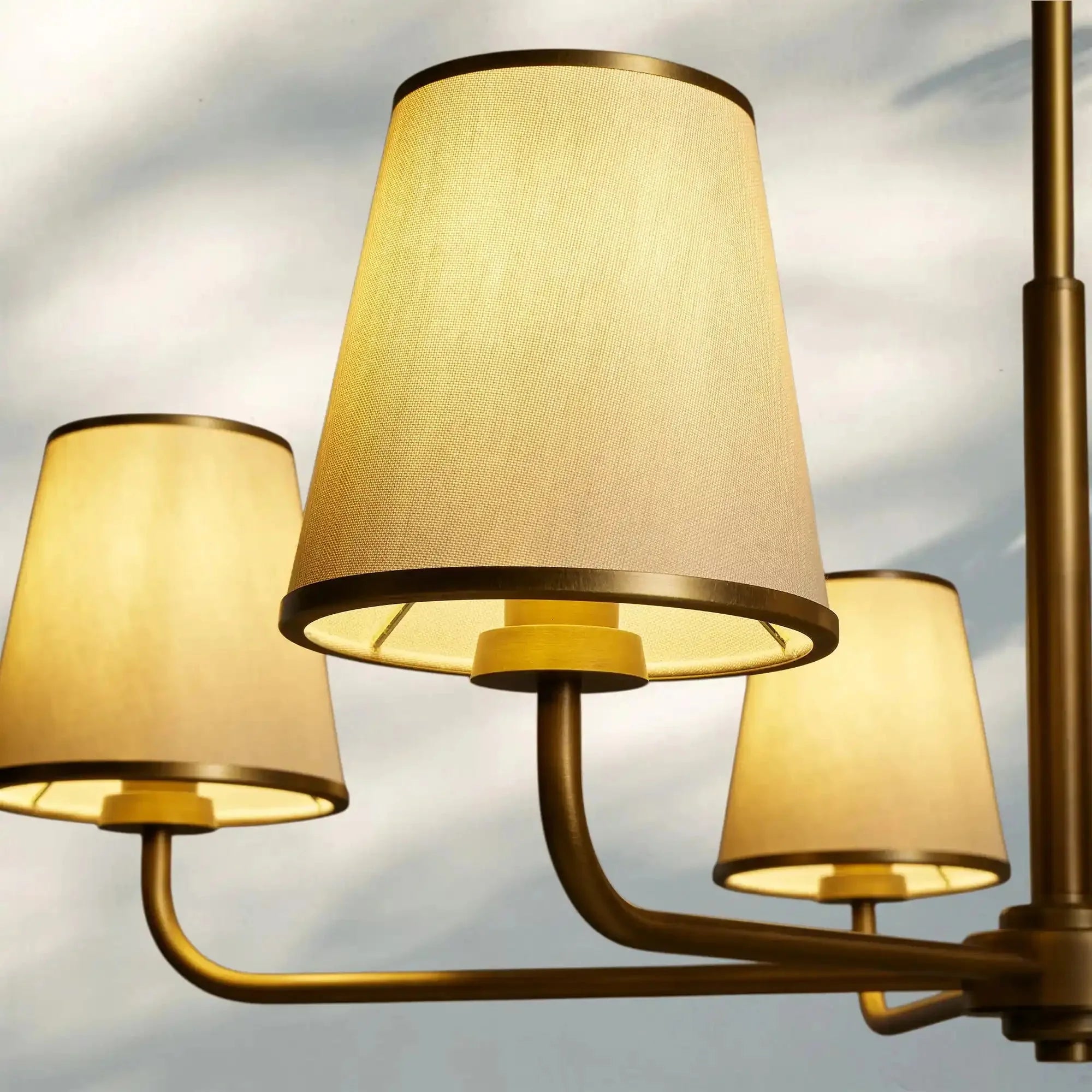 Adria Round Chandelier - bronze finish, modern home lighting