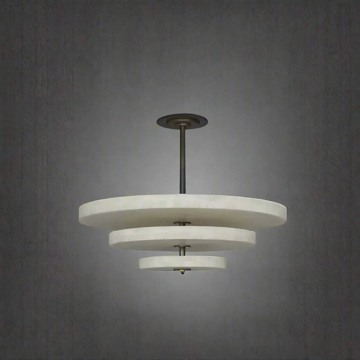 Ice Queen Alabaster Bronze & White LED Chandelier – Elegant 33‑Inch