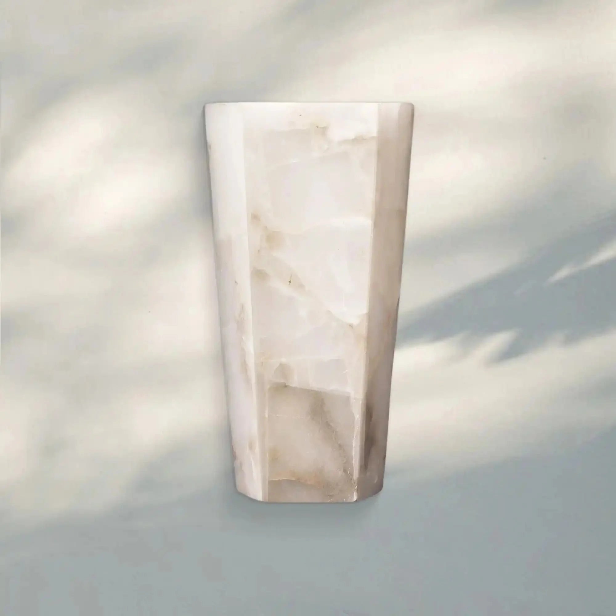 Alabaster Large Hexagonal Sconce - Blushlighting