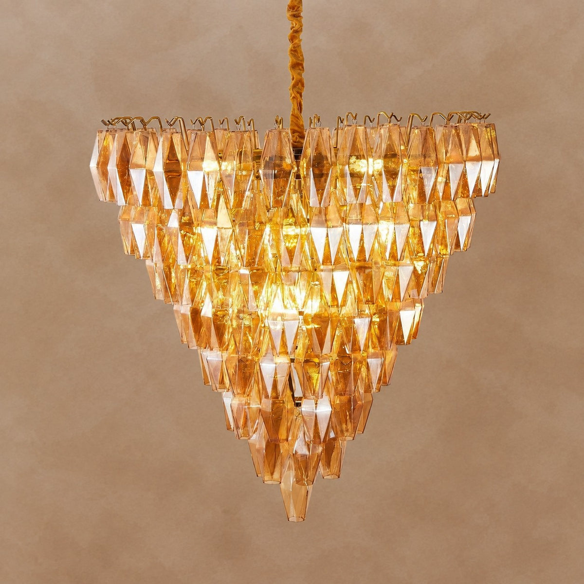 Amber Empire Chandelier 39.4"