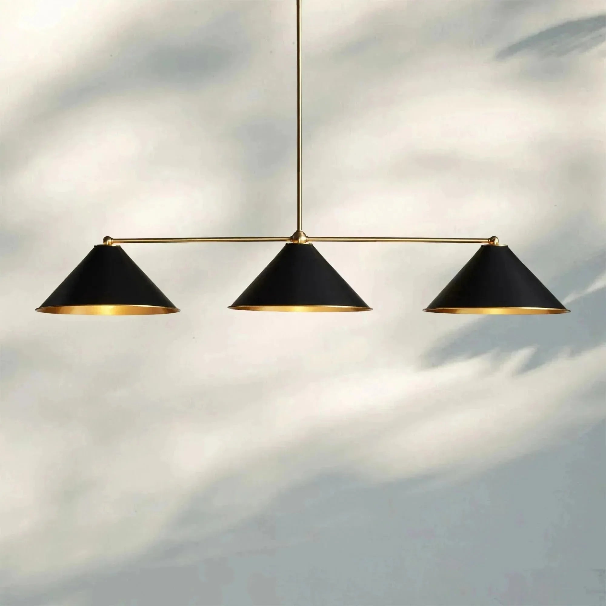 Arno Linear Chandelier - 54"BlackBlushlighting