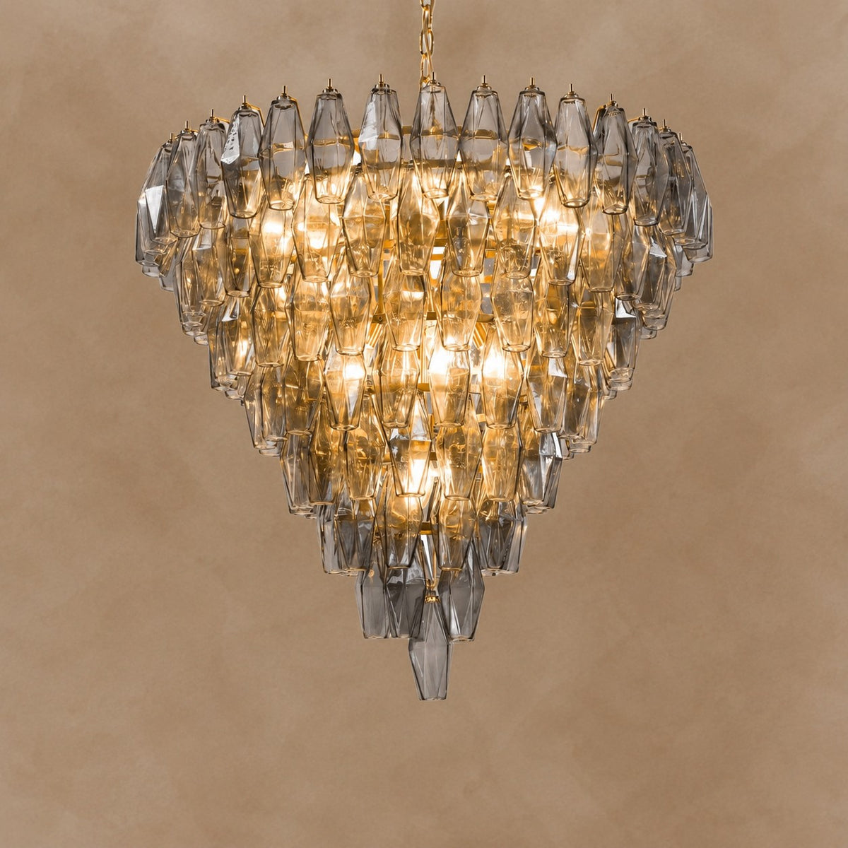 Asti Glass Chandelier 31.9"