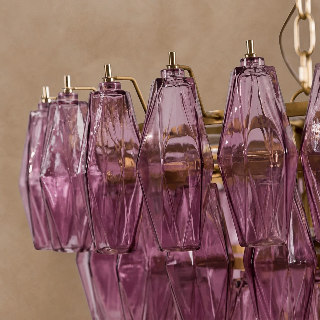 Asti Glass Chandelier 31.9"