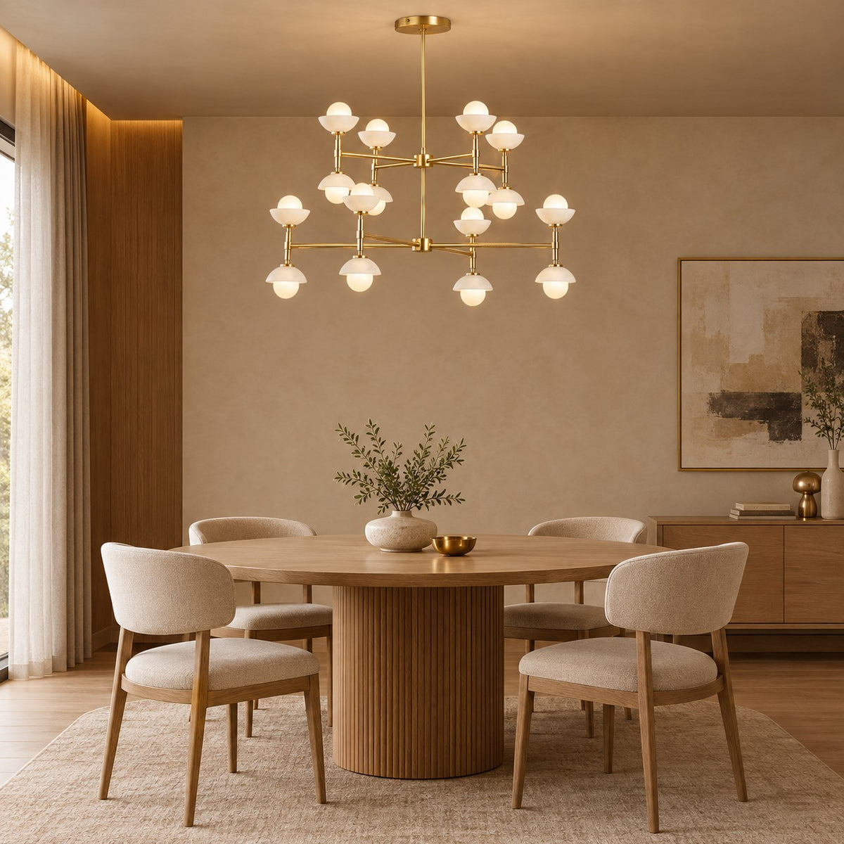 Aveline Refined Modern Chandelier 30.7"