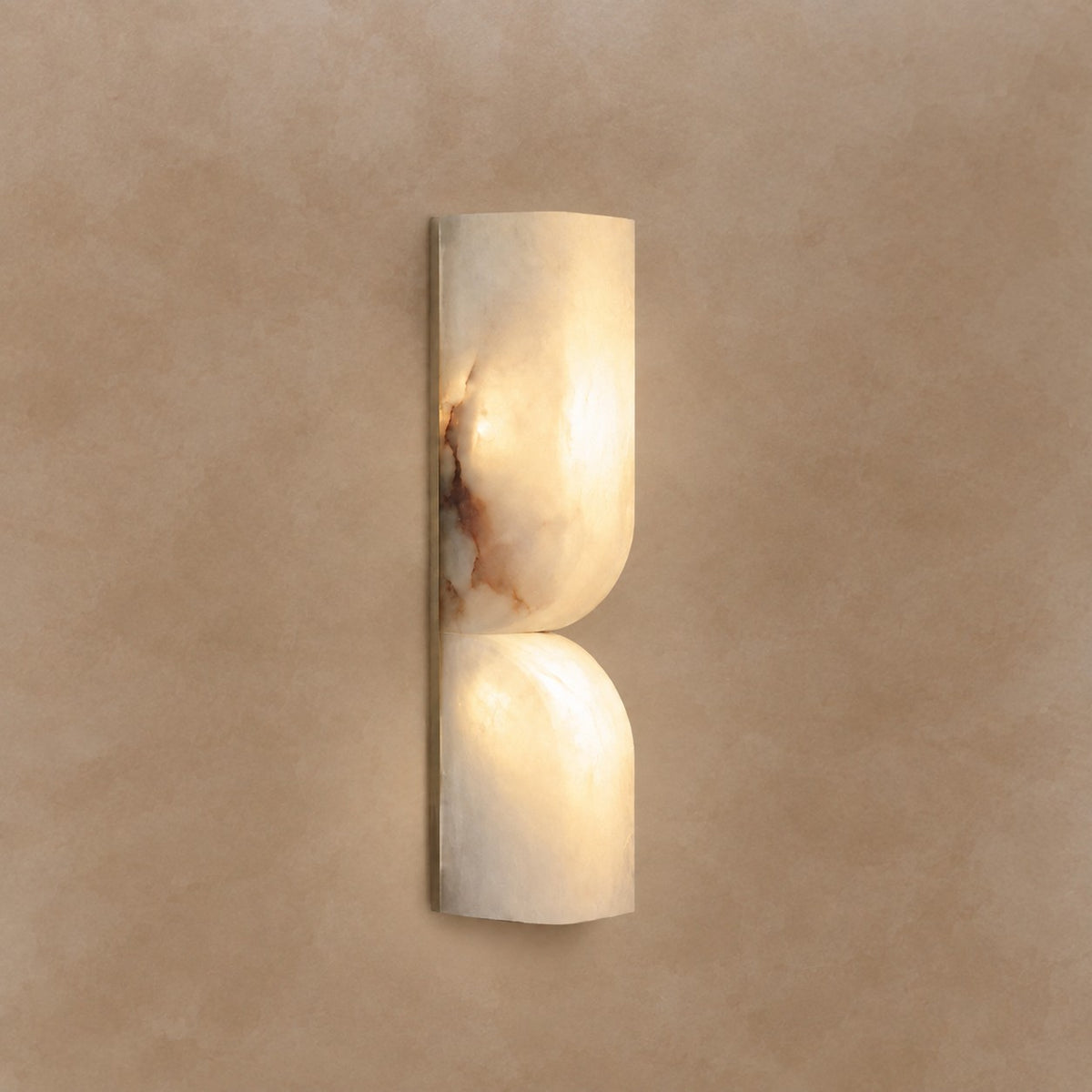 Avenor Spanish Alabaster Minimalist Wall Sconce 13.8" 23.6"