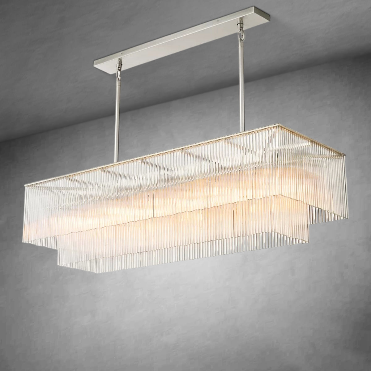 HA Amadeo Rectangular Chandelier 54'' for living room