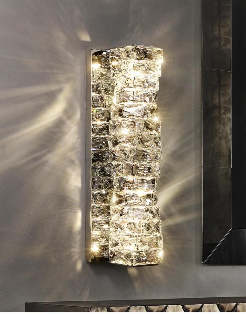 Irregular Crystal Block Wall Sconce