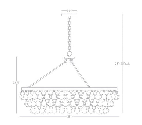 Eamon Large Chandelier 35''W