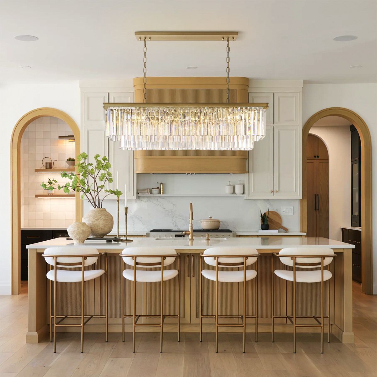 Odeon 2-Layer Crystal Rectangle Chandelier