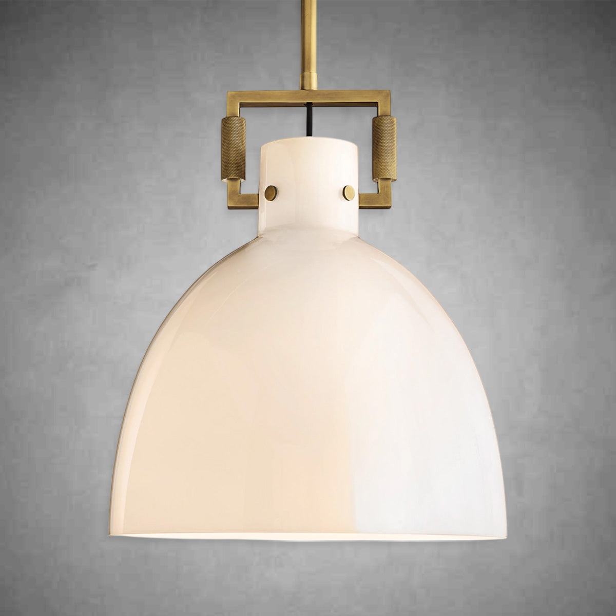 Modulus Milk Glass Cloche Pendant 10"14"18"