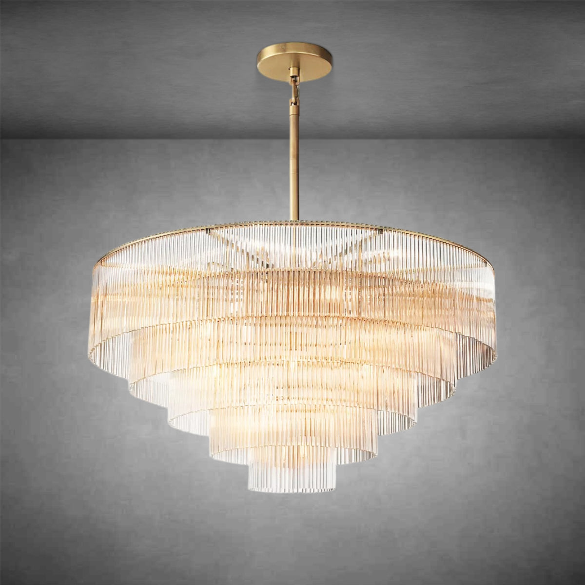 HA Amadeo Round Chandelier 50" For Living Room