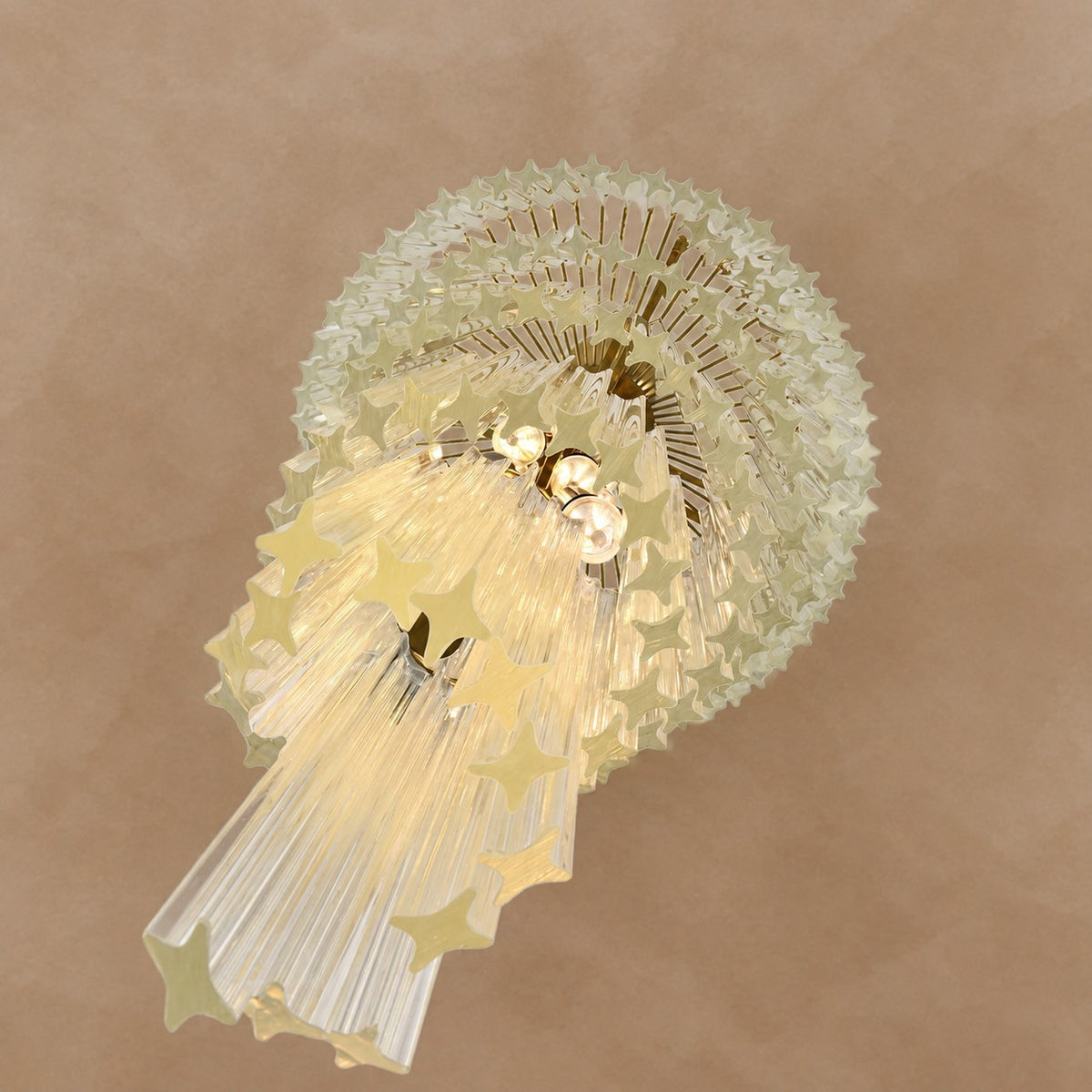 Cascada Spiral Clear Chandelier 15.7"-23.6"
