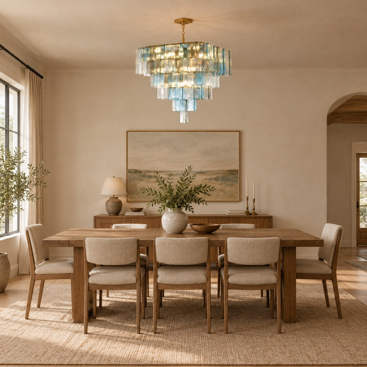 Chromatic Vault Artisan Murano Chandelier