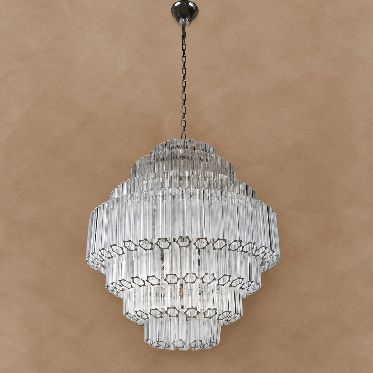 Clear Grande Palermo Chandelier 31.5"