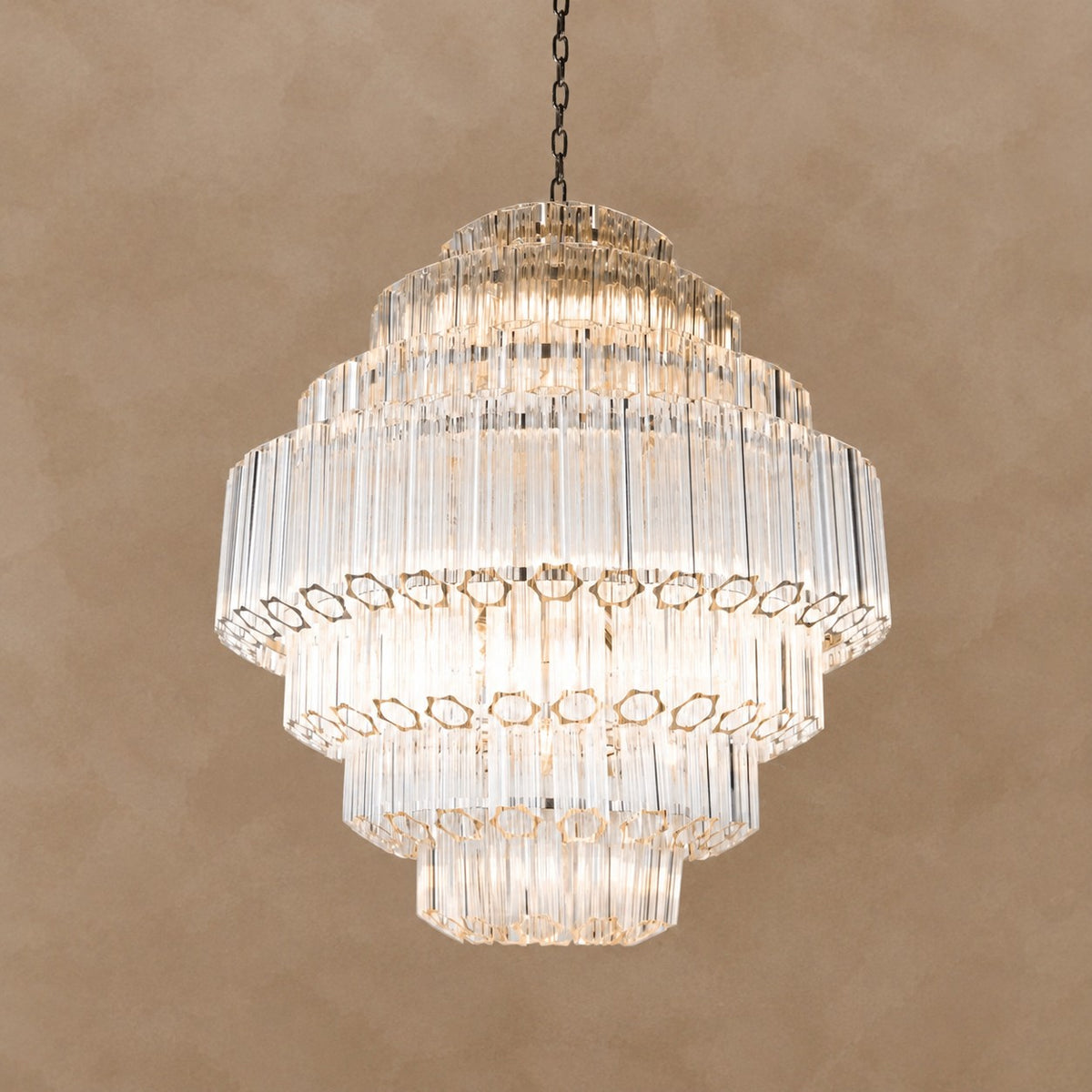 Clear Grande Palermo Chandelier 31.5"