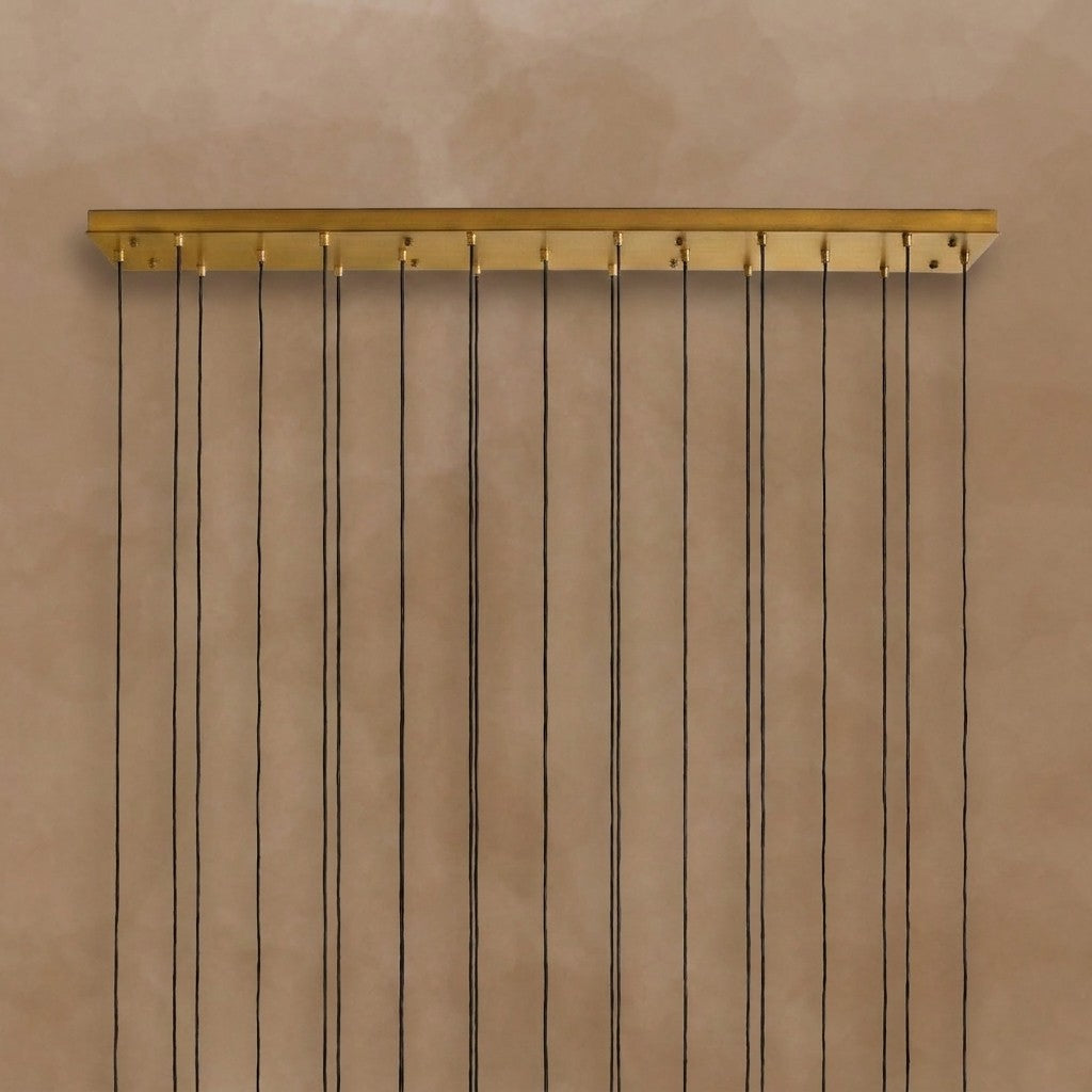 Colleena Linear Fluted Glass Chandelier