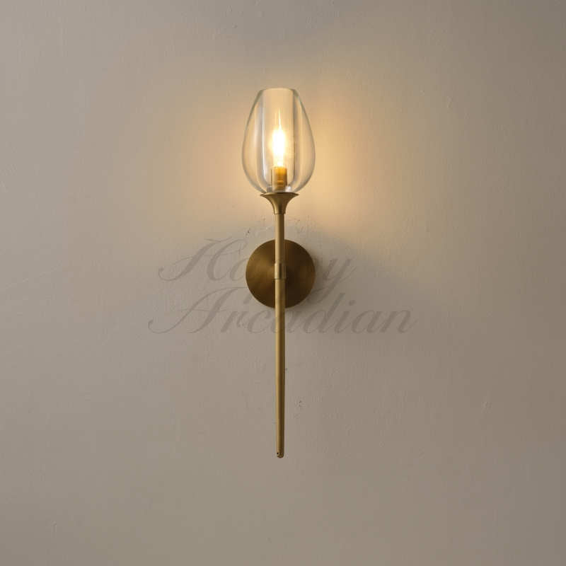 Harper Tulpe Modern Glass Wall Sconce