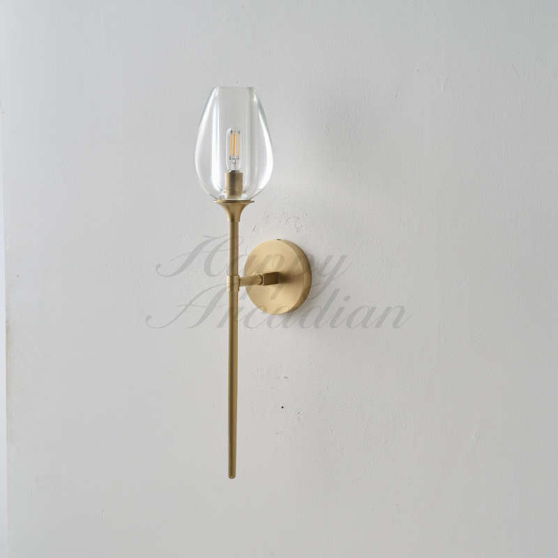Harper Tulpe Modern Glass Wall Sconce