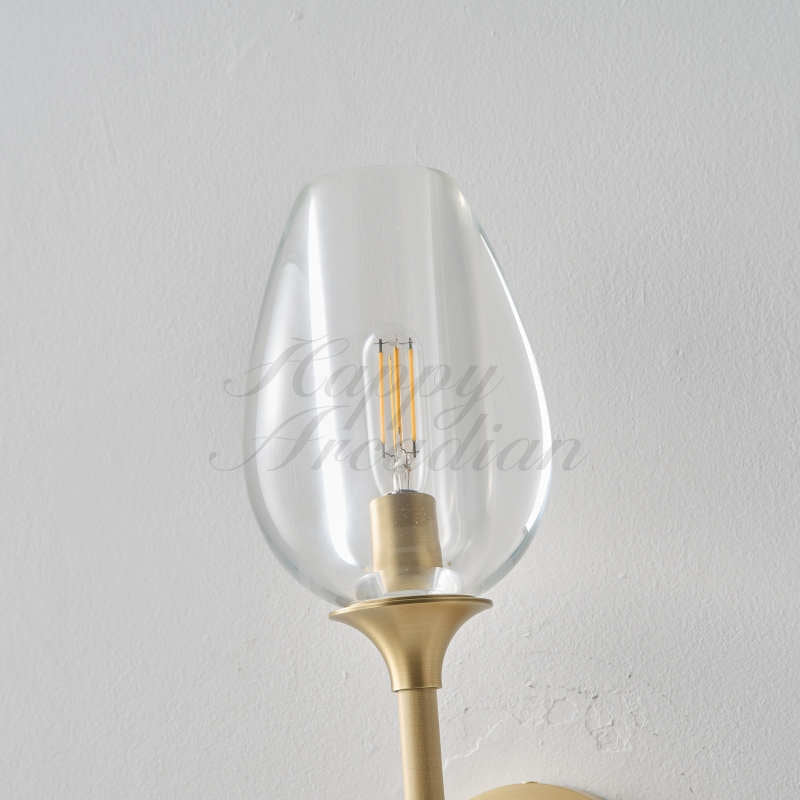 Harper Tulpe Modern Glass Wall Sconce