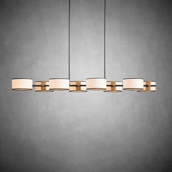 Daphne Fabric Linear Chandelier 62''72''
