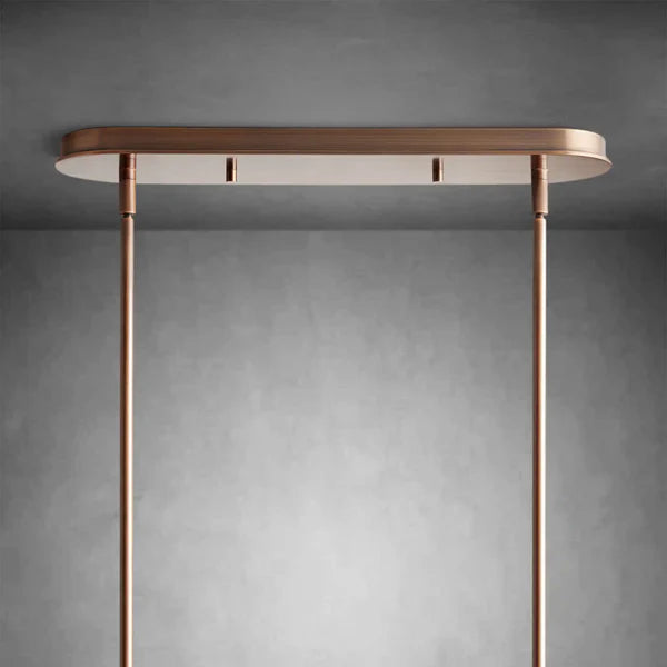 Daphne Fabric Linear Chandelier 62''72''